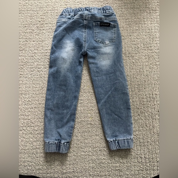 Little Bipsy Classic denim joggers 3t/4t - Picture 2 of 3
